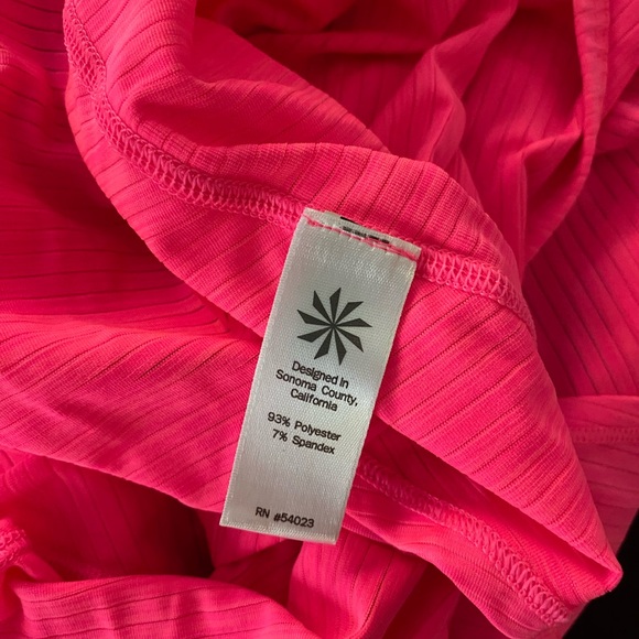 Athleta Neon Pink Workout Racerback Tank - Picture 2 of 5